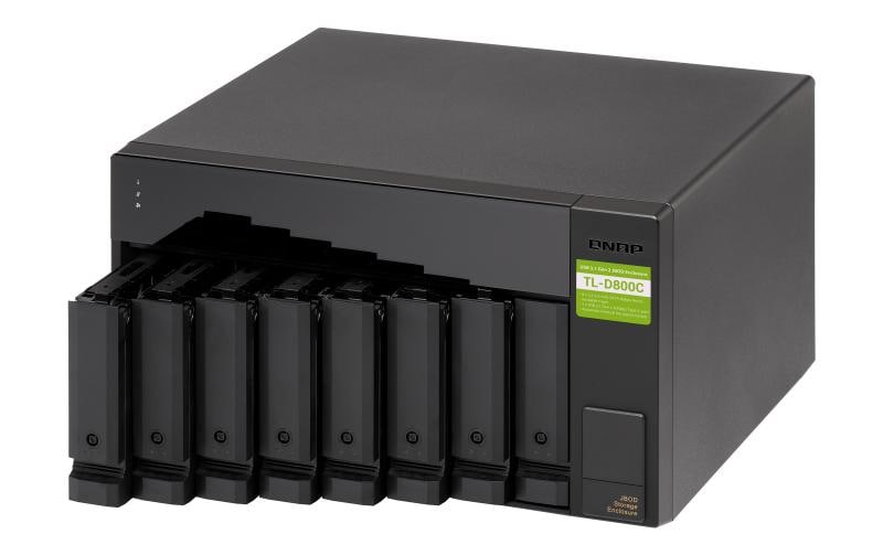 NAS-Erweiterungsgehäuse 8-bay Erweiterungseinheit<br>USB 3.2 Gen 2 Typ-C JBOD-Speichergehäuse mit hoher Kapazität