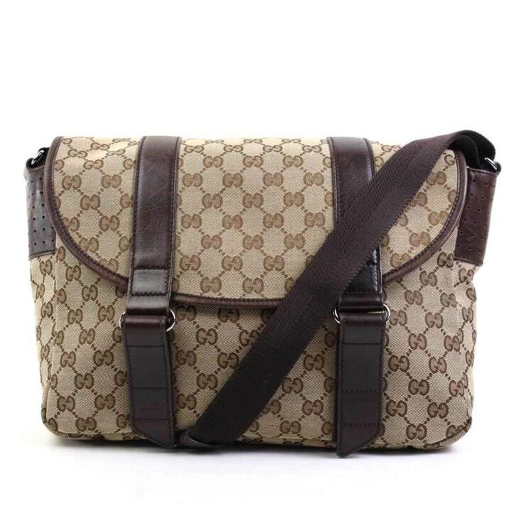 Gucci Vintage Gucci Crossbody Bag Brown