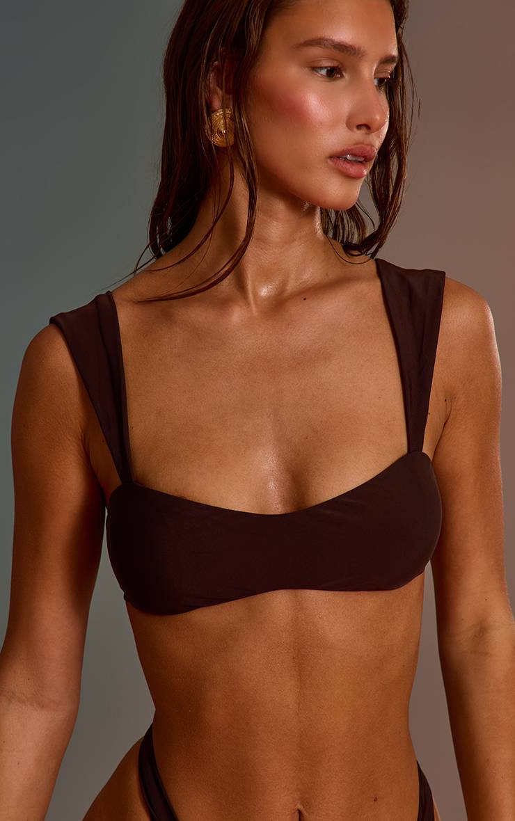 Espresso Haut De Bikini À Bretelles Larges Rembourré