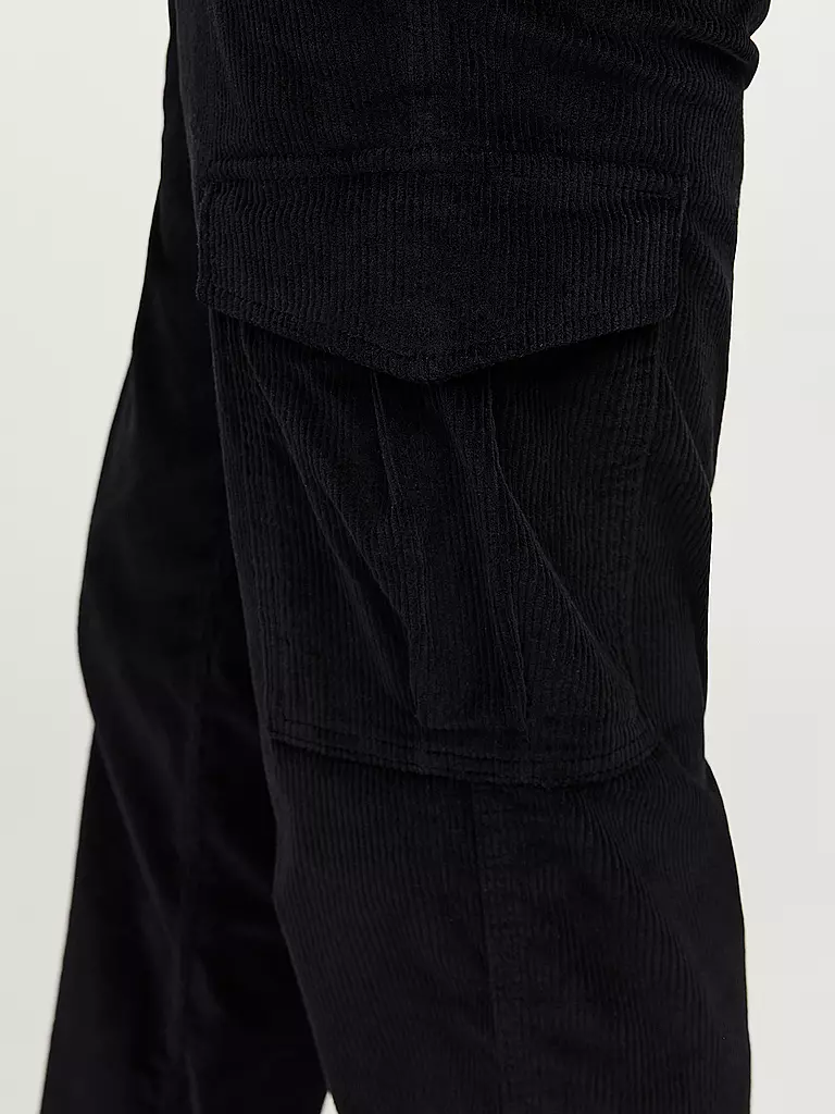 JACK & JONES Cargohose JPSTKANE schwarz