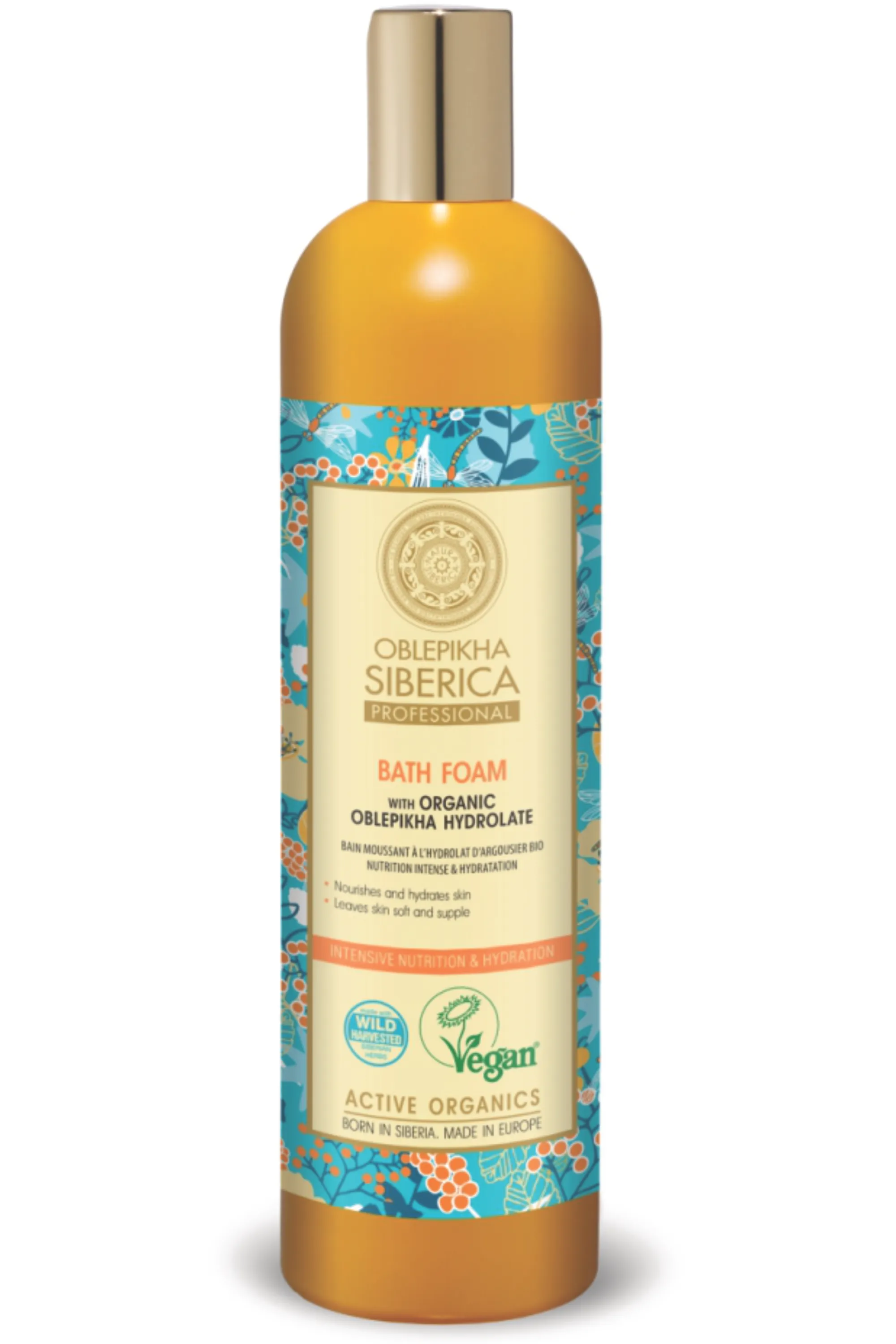 Natura Siberica Bain moussant à l’argousier nutrition & hydratation-550 ml