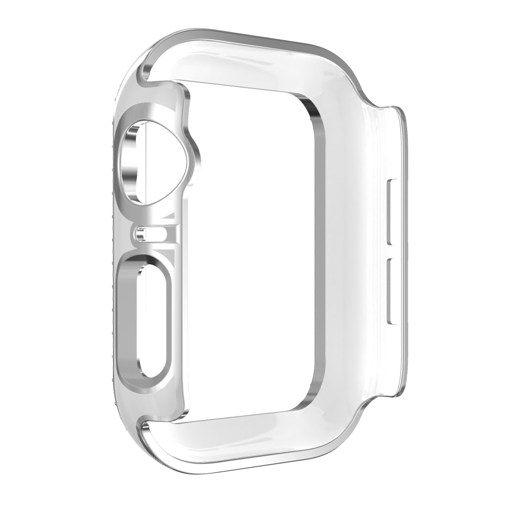 Apple Watch (42mm) Galvanisierte Glitzer Strass Bumper Hülle - Silber