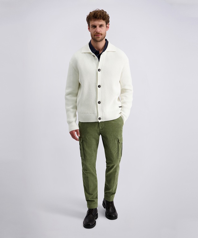 Pierre Cardin Strickjacke mit Rippbündchen