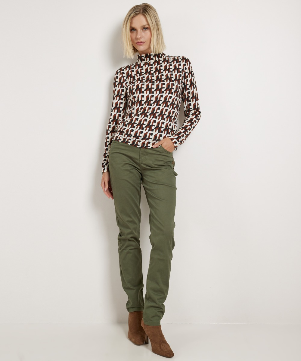 retro turtleneck top