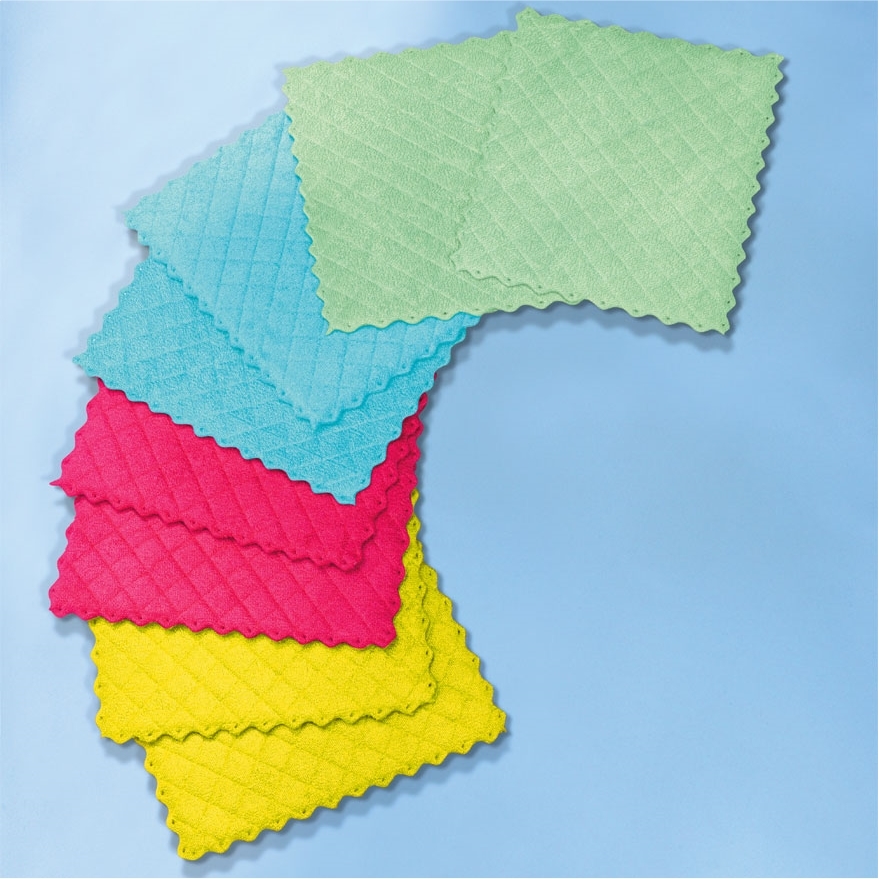 Lot de 8 carrés microfibre