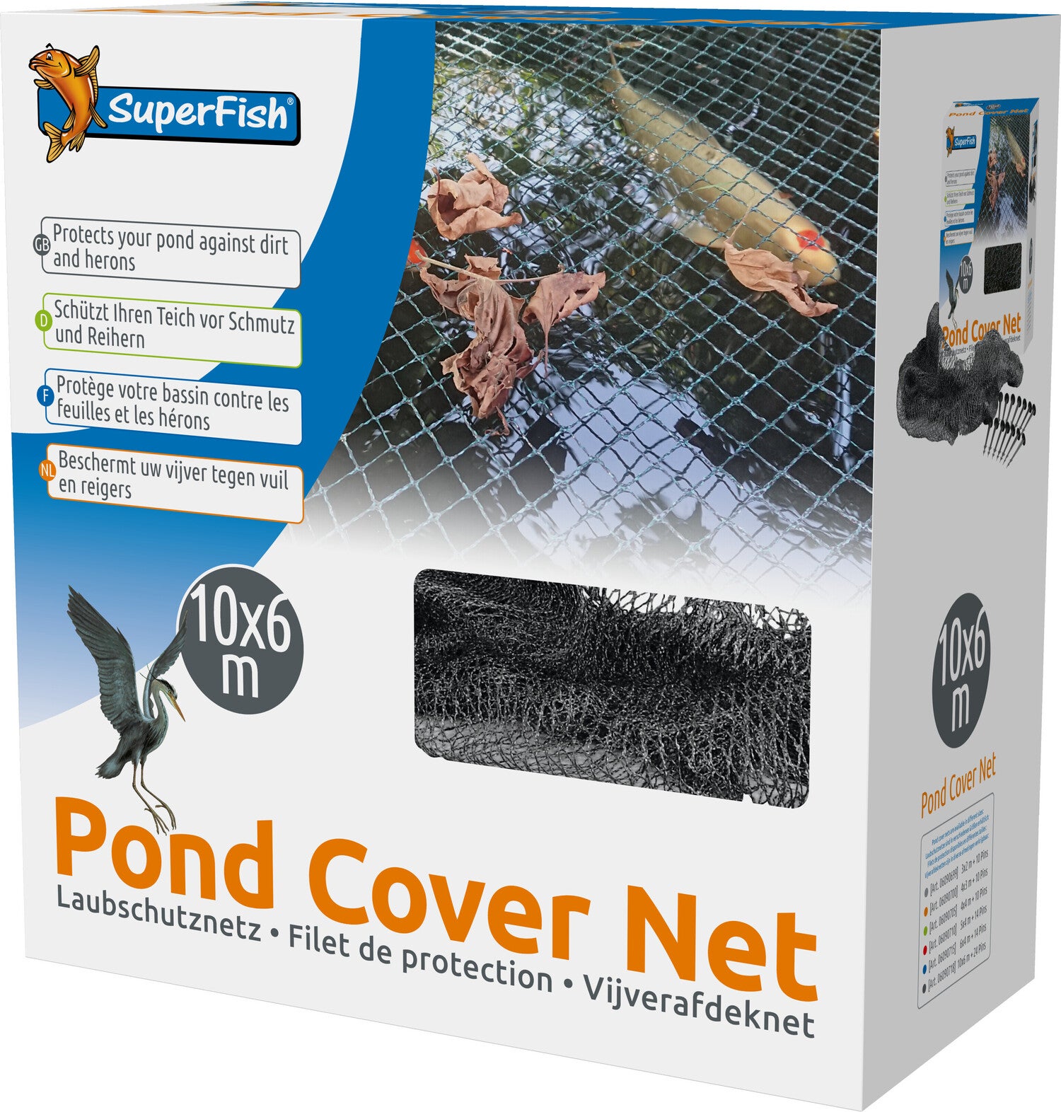 Superfish vijver afdeknet 10 x 6 m