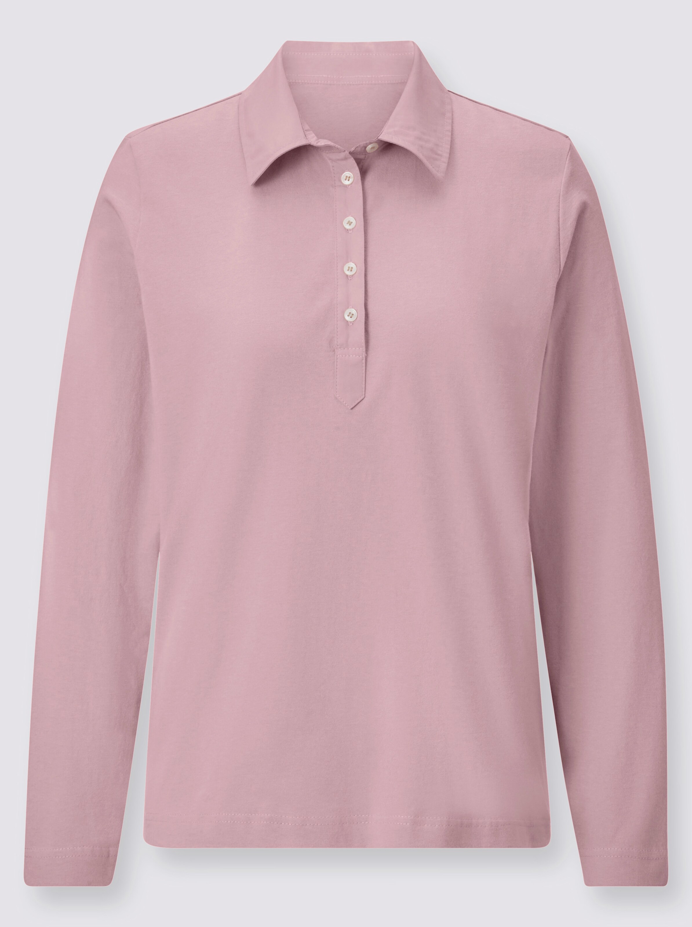 Langarm-Poloshirt