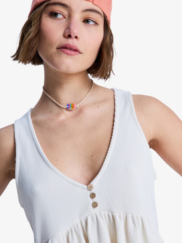 New Serenity Débardeur à volants Blanc Femme