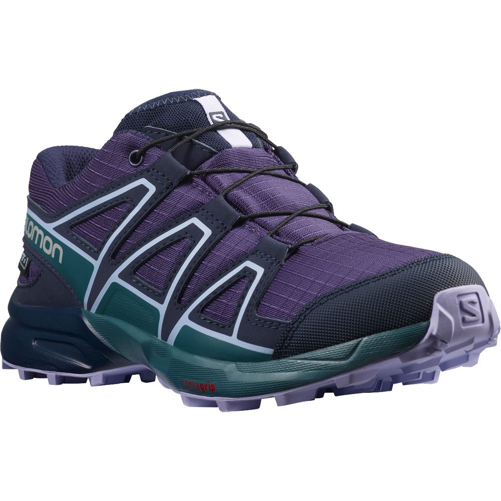 Salomon Speedcross Climasalomon™ Waterproof Trailrunningschuhe Junior grape mallard blue lavender