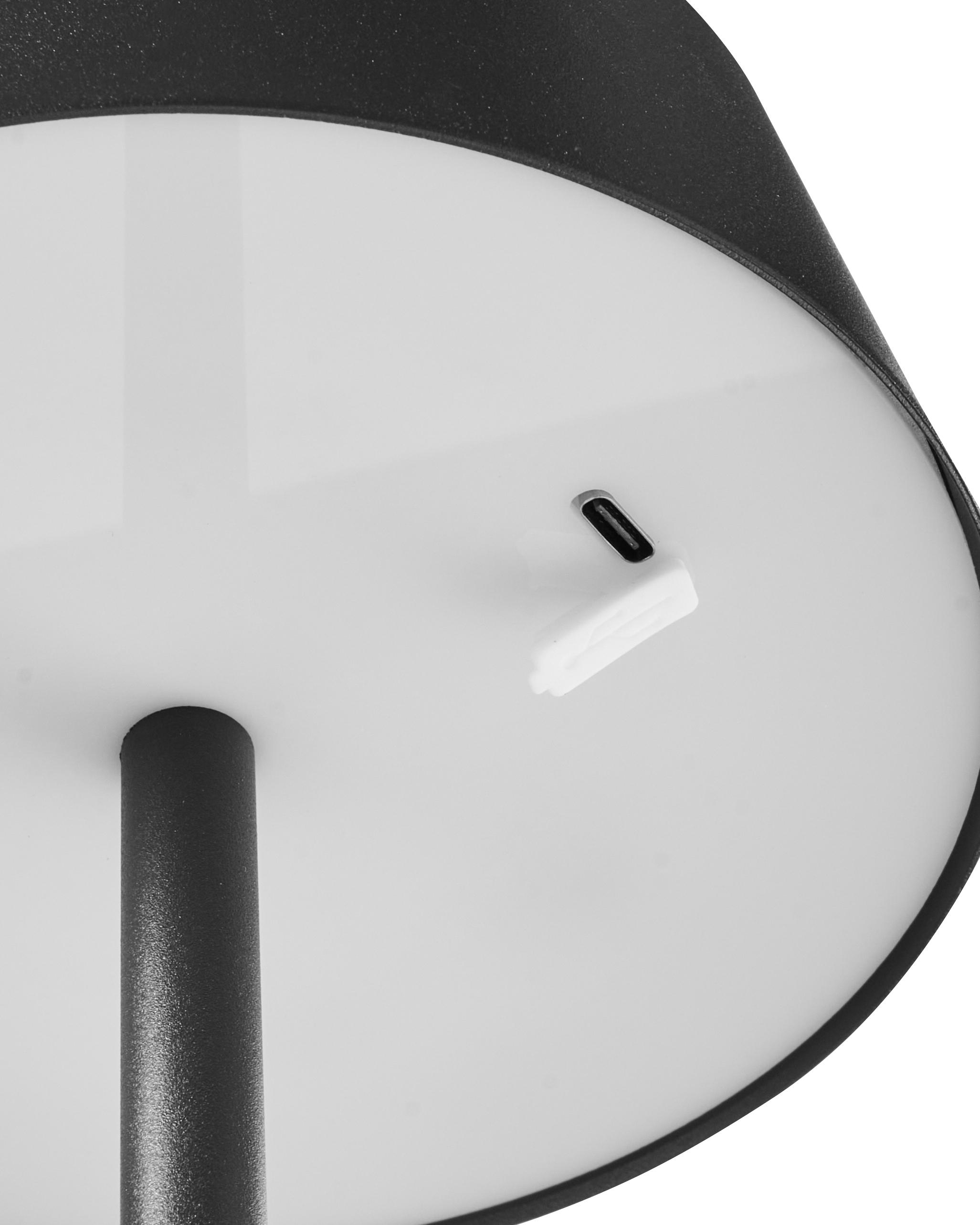 LED draadloze tafellamp GUDER met dimmer Metaal Zwart