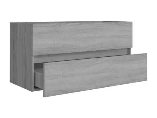 Armoire d'évier Sonoma gris 90x38,5x45 cm Bois d'ingénierie
