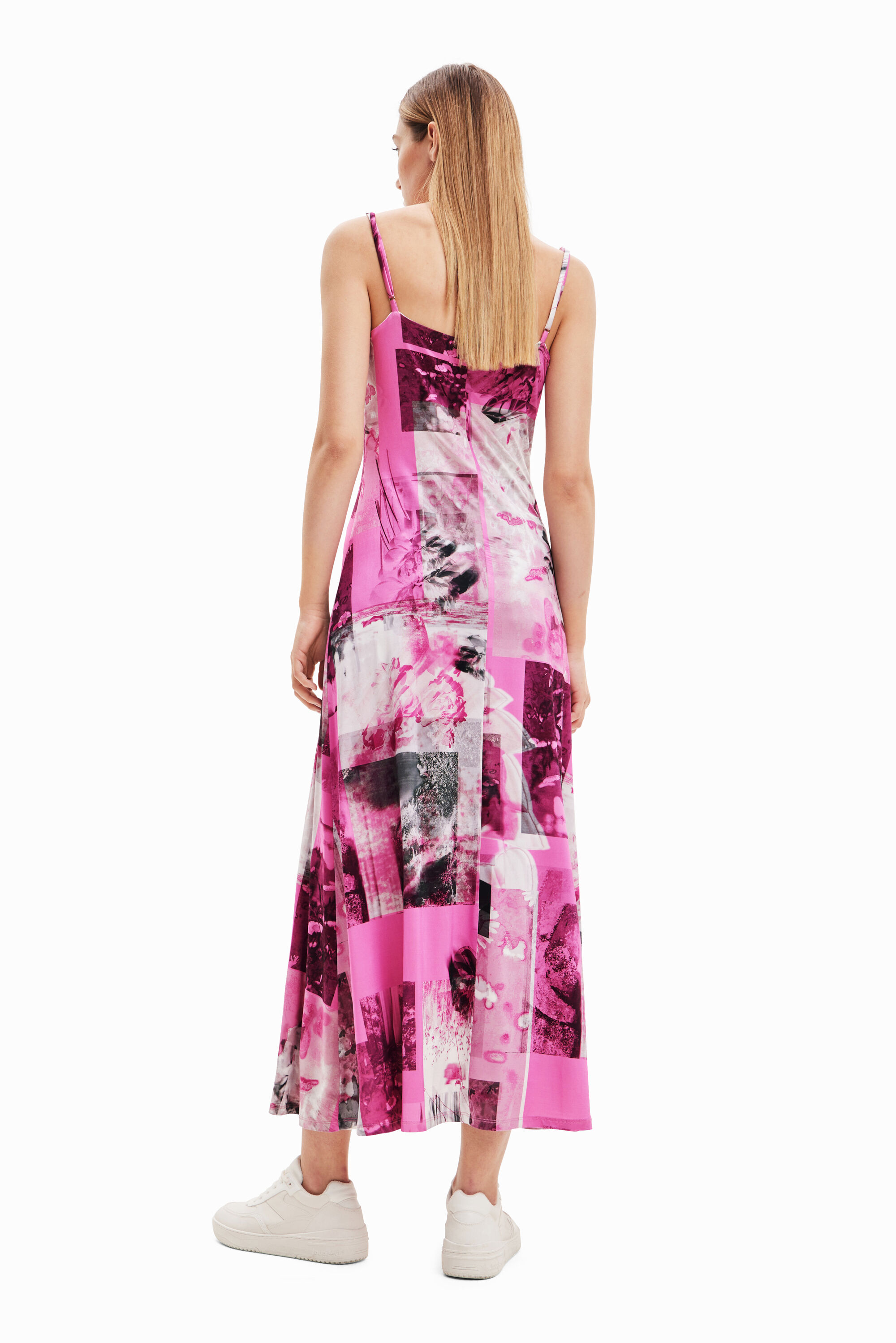 Robe midi nuisette collage