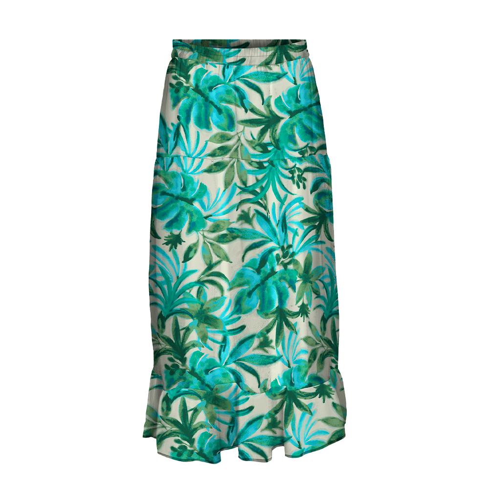 Vero Moda Jupe Vert/Beige Femme Vero Moda Milla