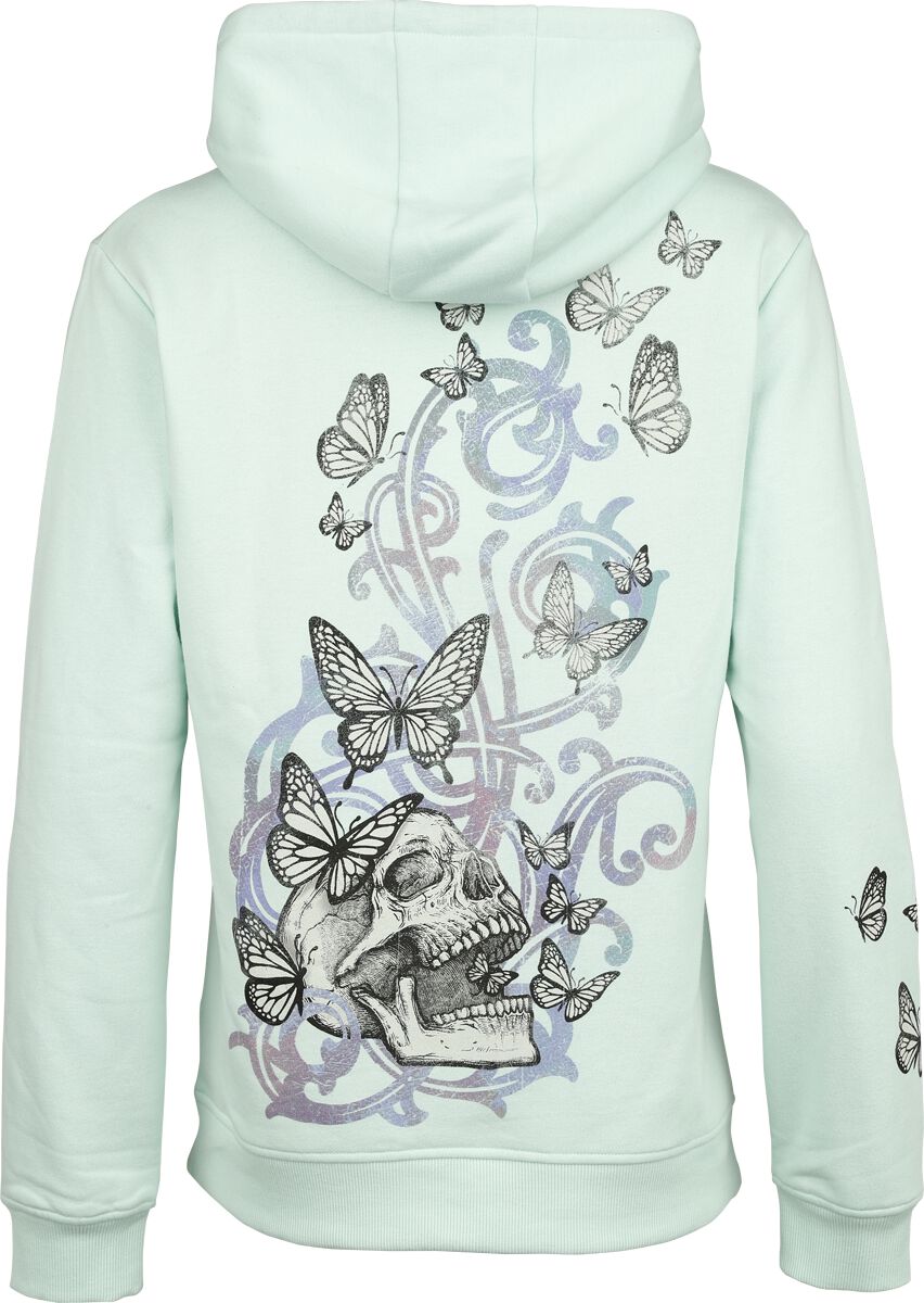 Veste à Capuche - Crânes & Papillons | Full Volume by EMP Sweat-shirt zippé à capuche