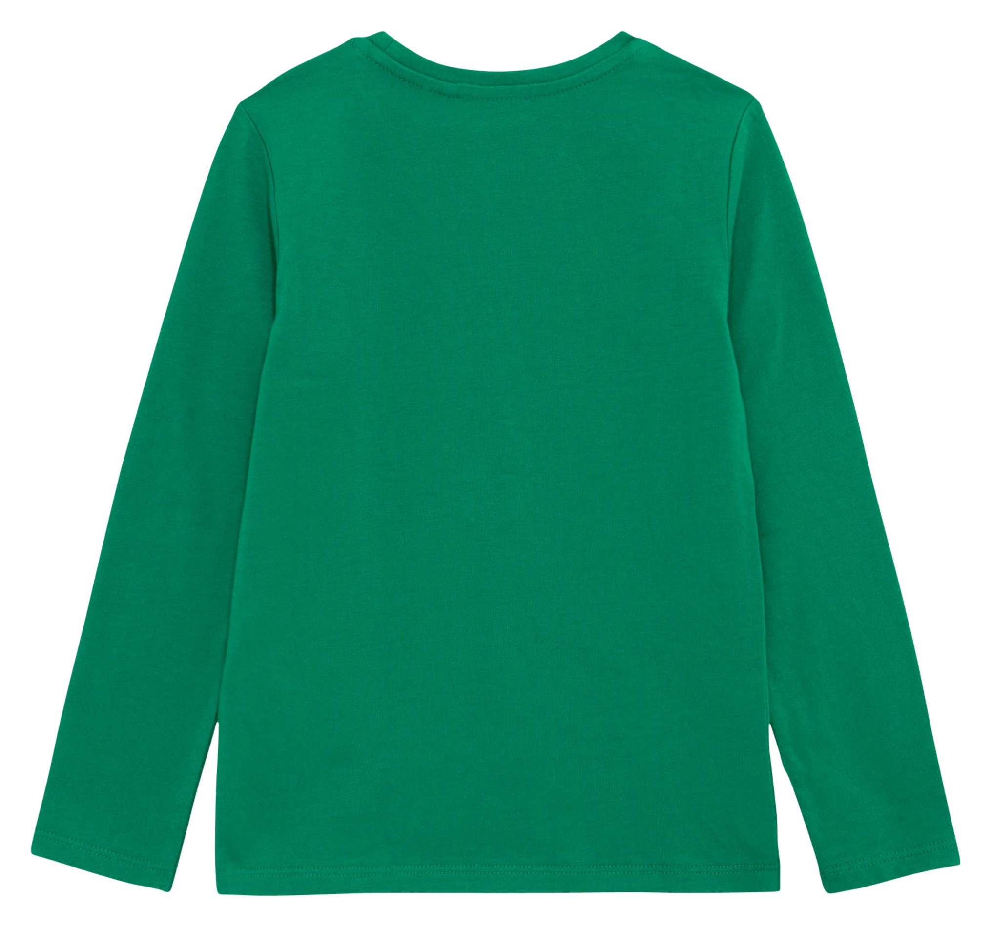 Tee-shirt manches longues imprimé en coton| Vert