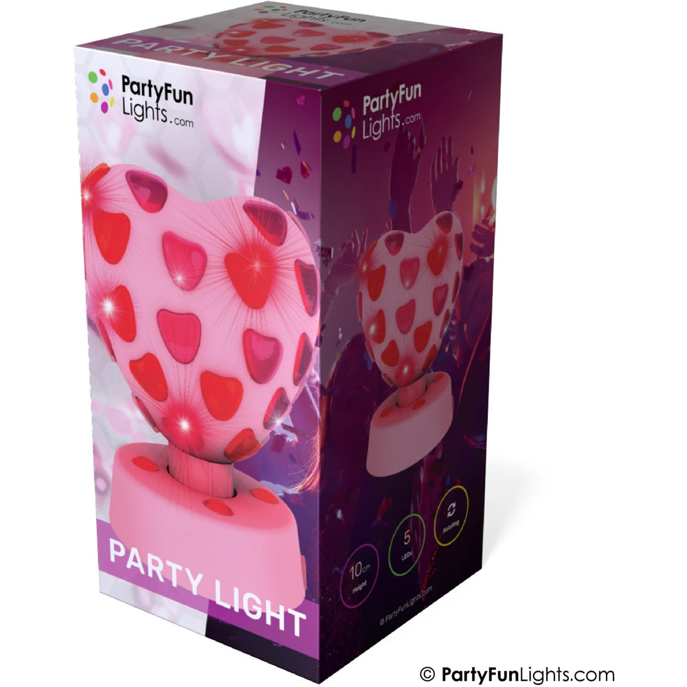 Køb Party Funlight Hjerte Disko Lampe Ø:15,5cm