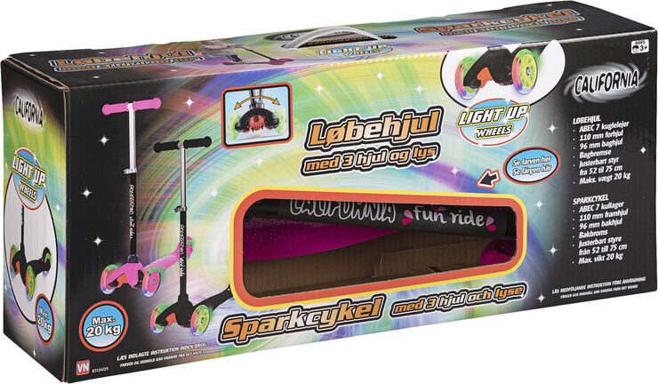 CALIFORNIA CF KIDS 3xPU HJULmLYS P
