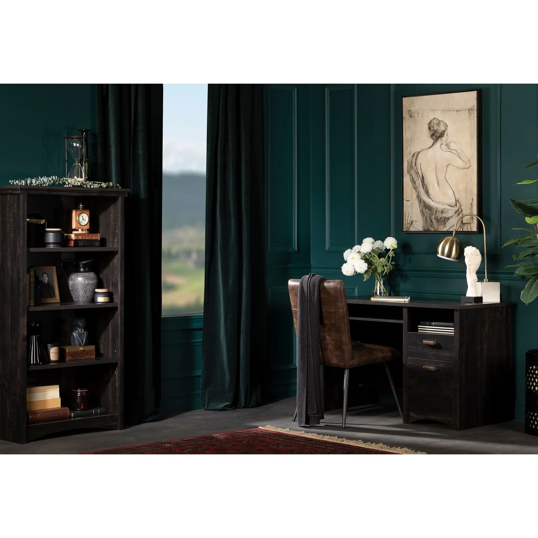 South Shore Bureau de Travail - Gascony Noir Antiqué