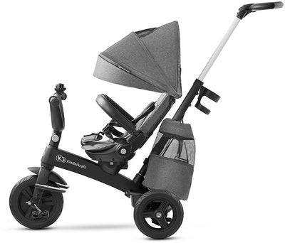 Kinderkraft EASYTWIST Platinum Trehjulssykkel, Grå
