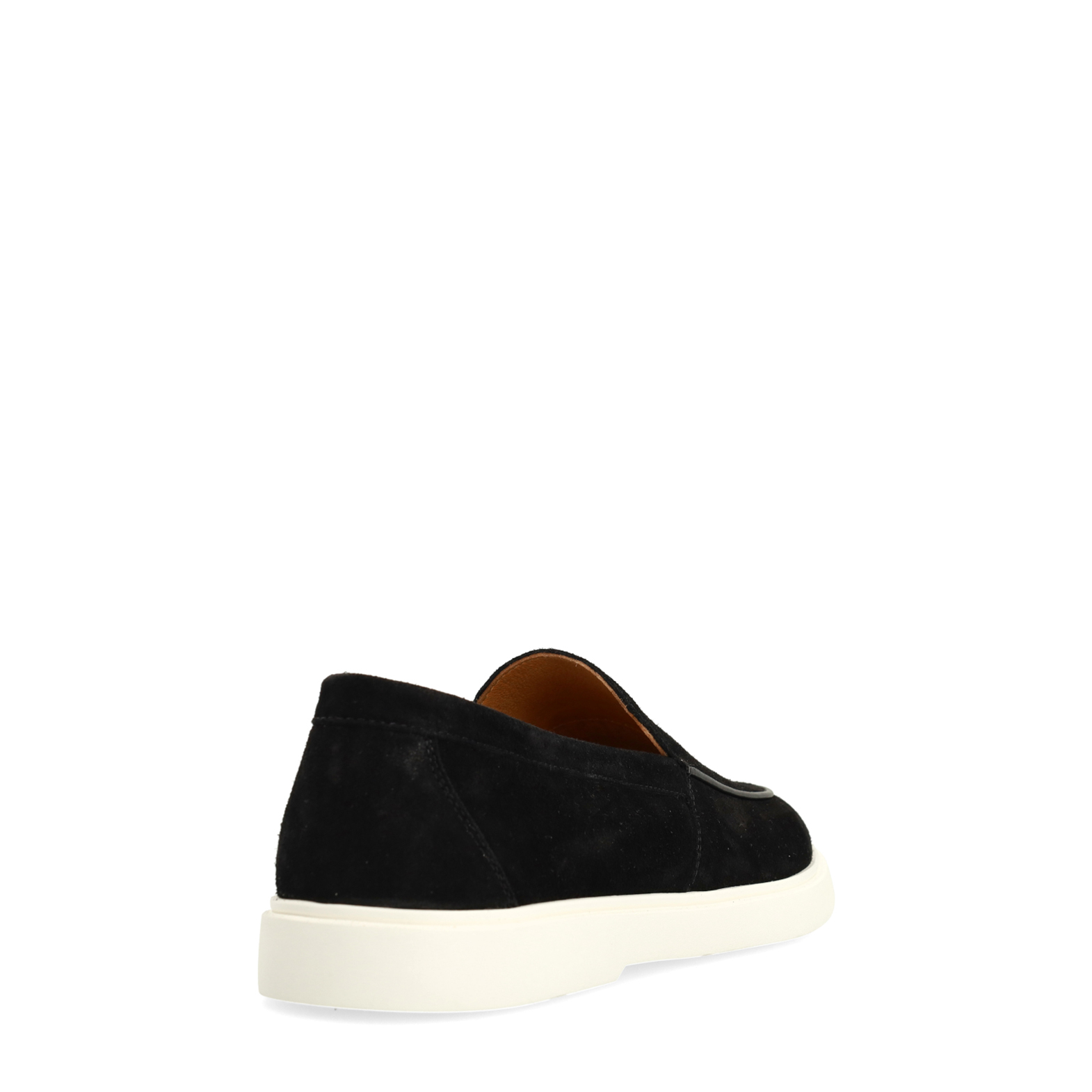 Zwarte suède loafers