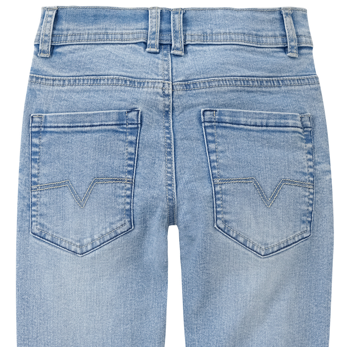 Topolino Jungen Straight-Jeans mit Ziernähten hellblau
