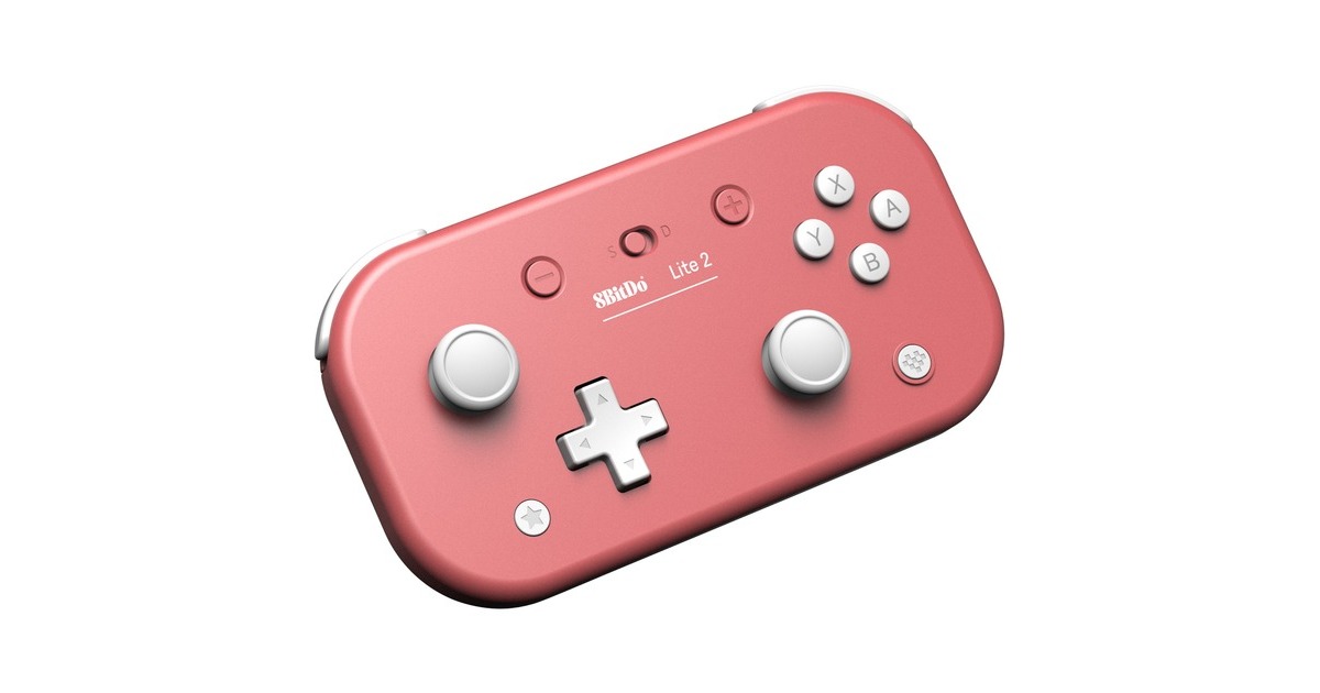 8BitDoLite 2 Pink gamepad  (Pink, Android, Switch, Raspberry Pi)
