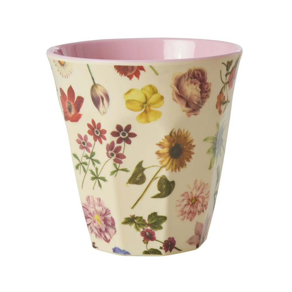 RICE  Melamine Floras Dream Print Medium kop - 250 ml.