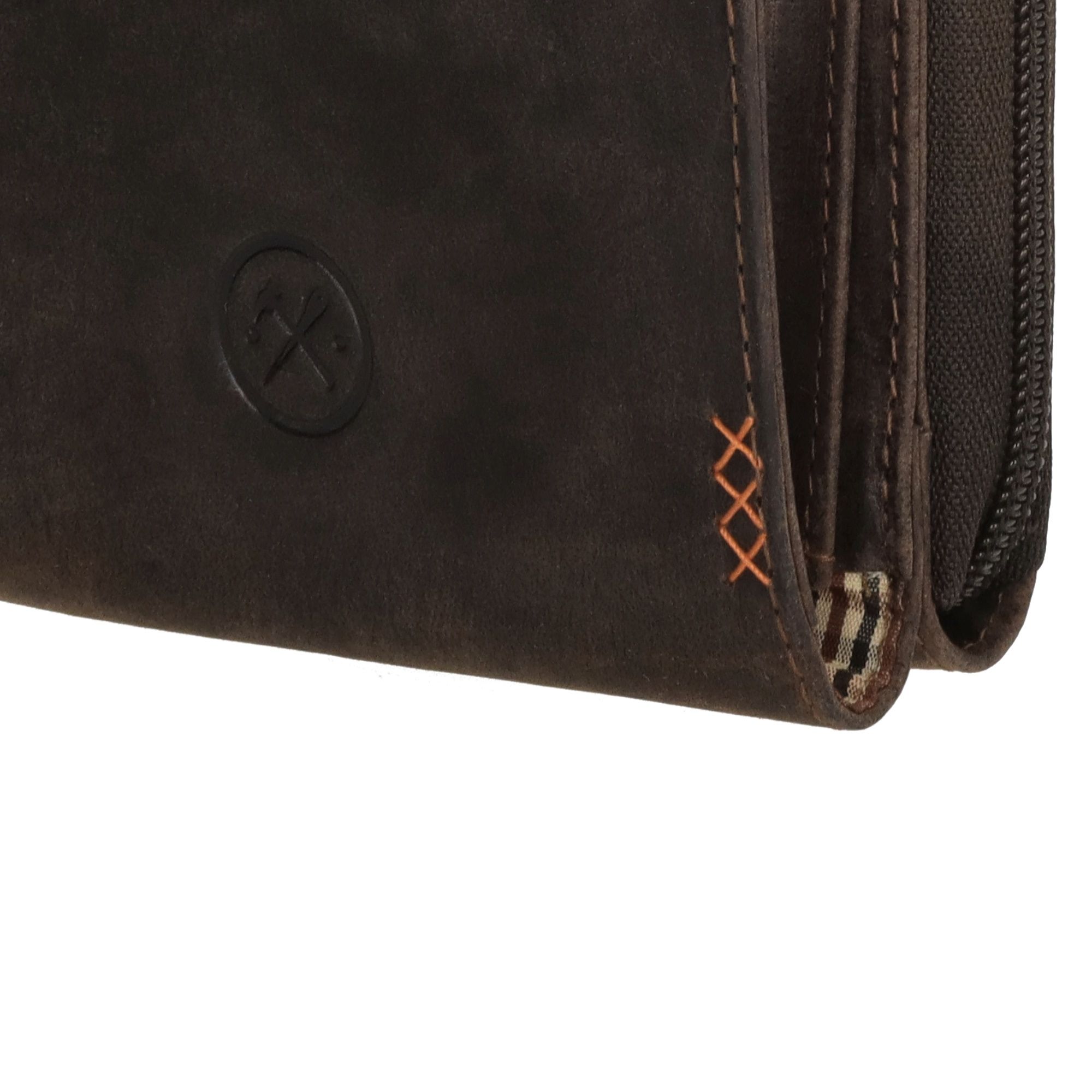 Hide & Stitches Idaho Telefoontasje Donkerbruin
