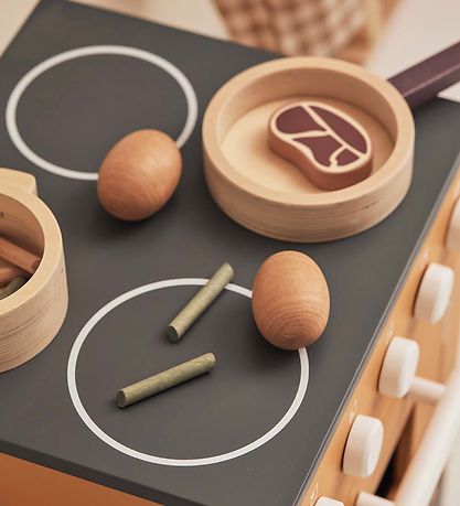 Kids Concept Spiellebensmittel - Geschirr - Holz