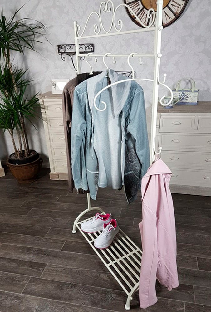 Ambiente Haus Garderobe »Garderobe Stange in Weiss - 162 cm« 1 Stk. tlg.