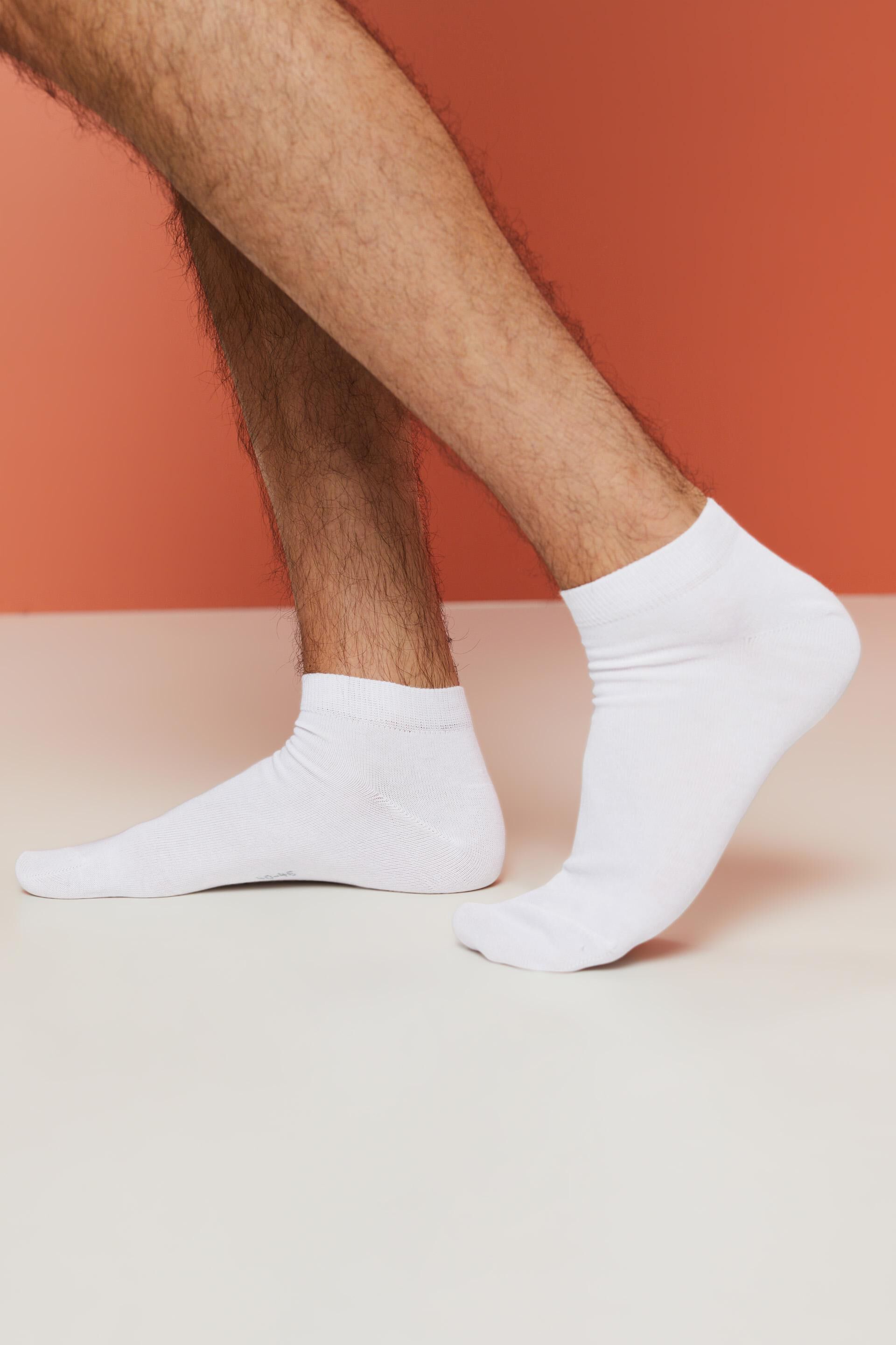 5paires de socquettes basses en coton mélangé