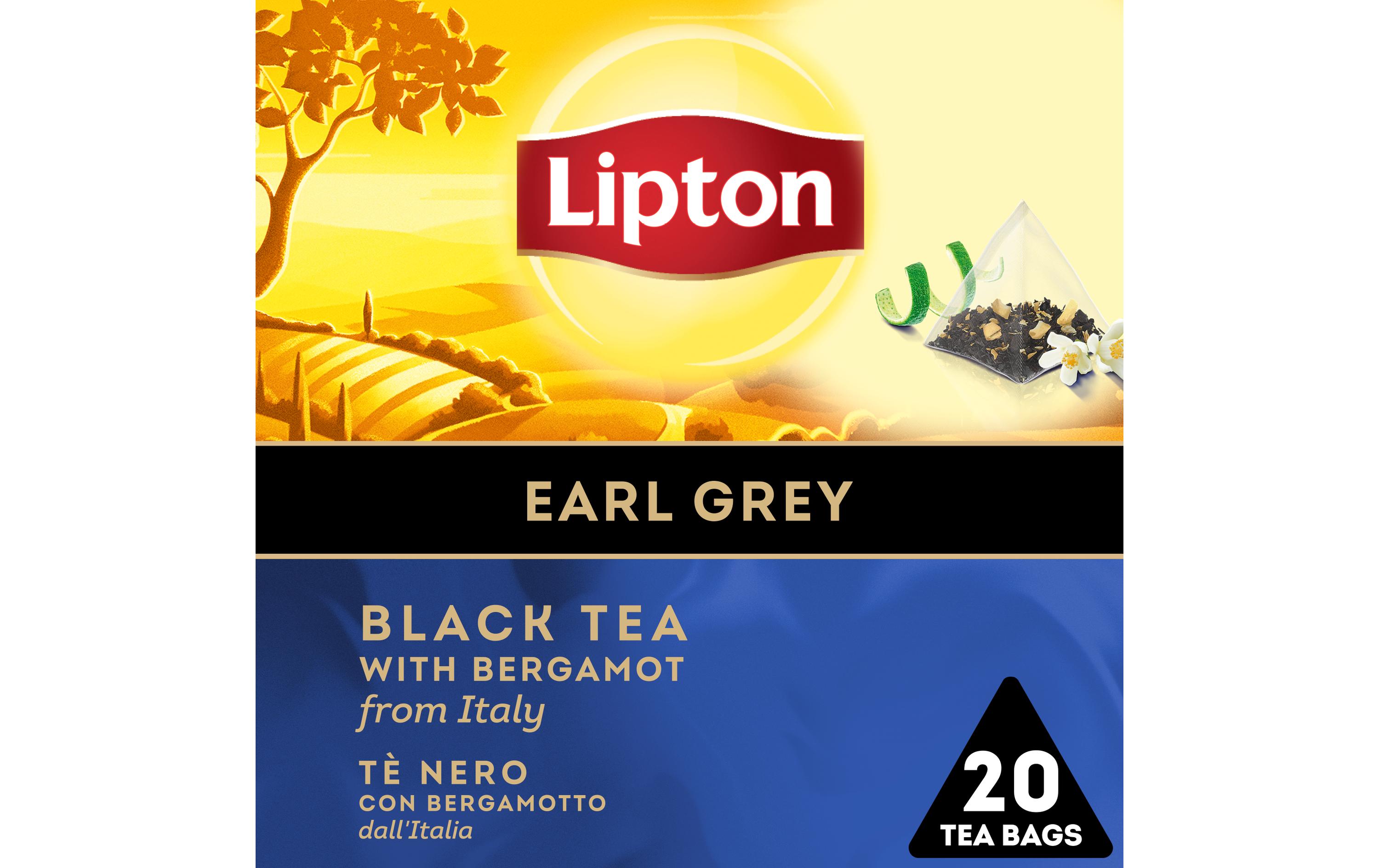 Teebeutel Schwarztee Earl Grey 20 StückTee mit Bergamotte aus Italien