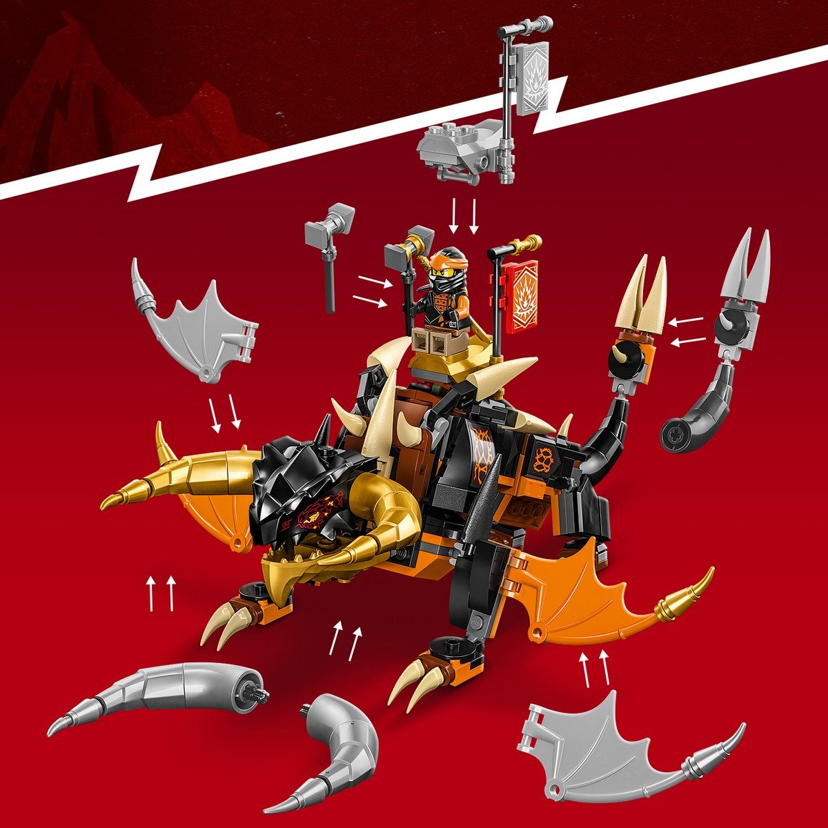 Le dragon de terre de Cole - Evolution - Lego Ninjago 71782