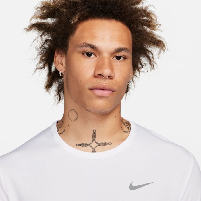 Nike Herre T-shirts Dri-FIT UV Miler Long Sleeve Tee Hvid