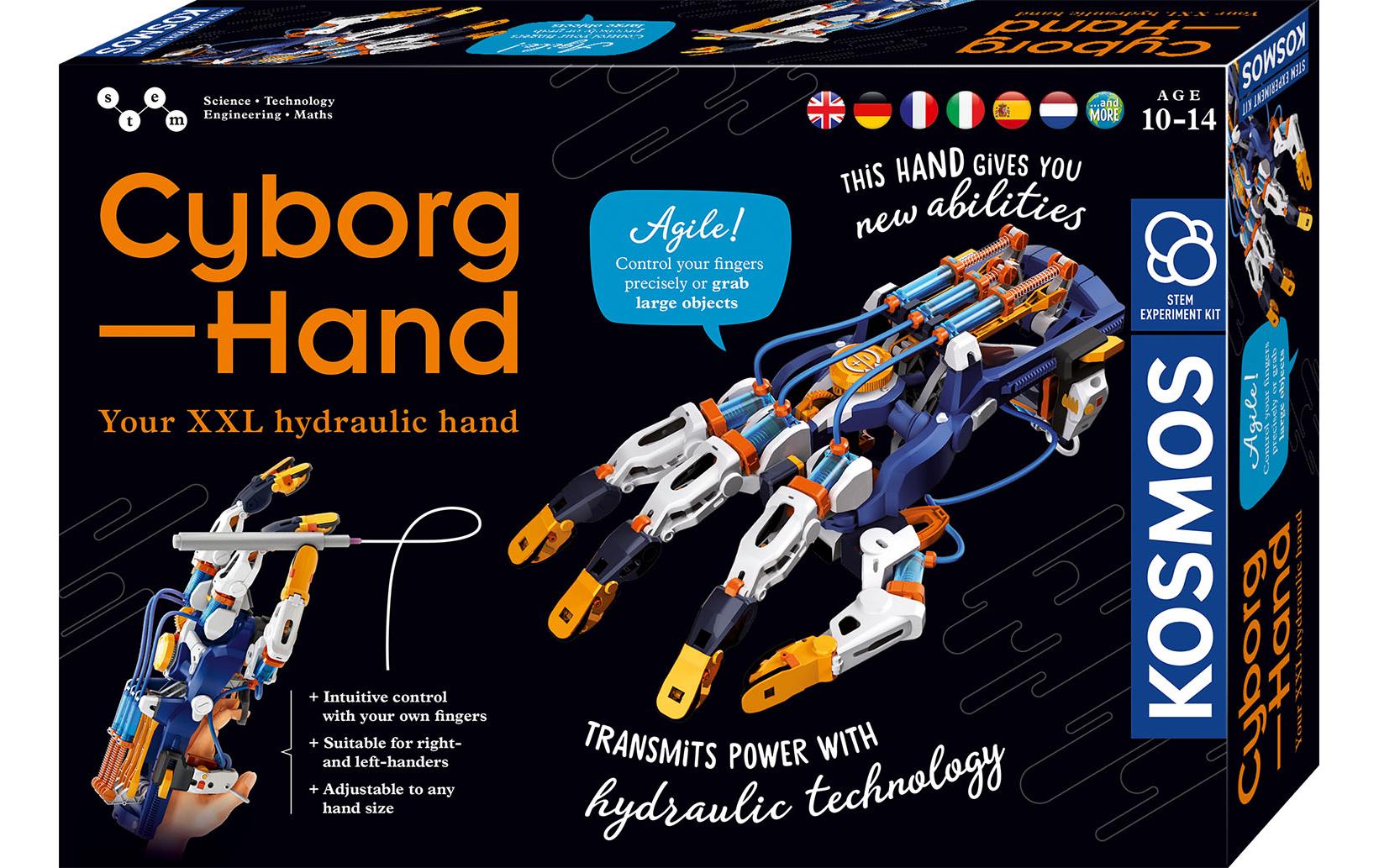 Experimentierkasten Cyborg-HandHydraulisch gesteuerte XXL-Roboter-Hand, mit der man greifen, heben und sogar schreiben kann