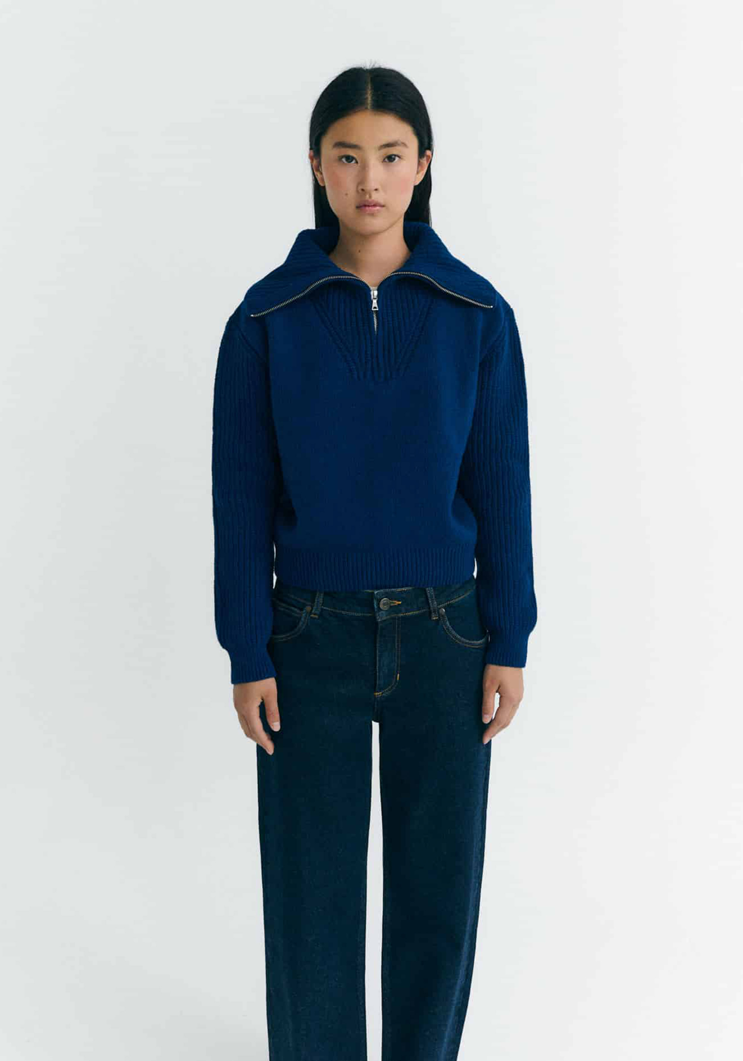 Thinking Mu Strickpullover Tanit Indigo Blue