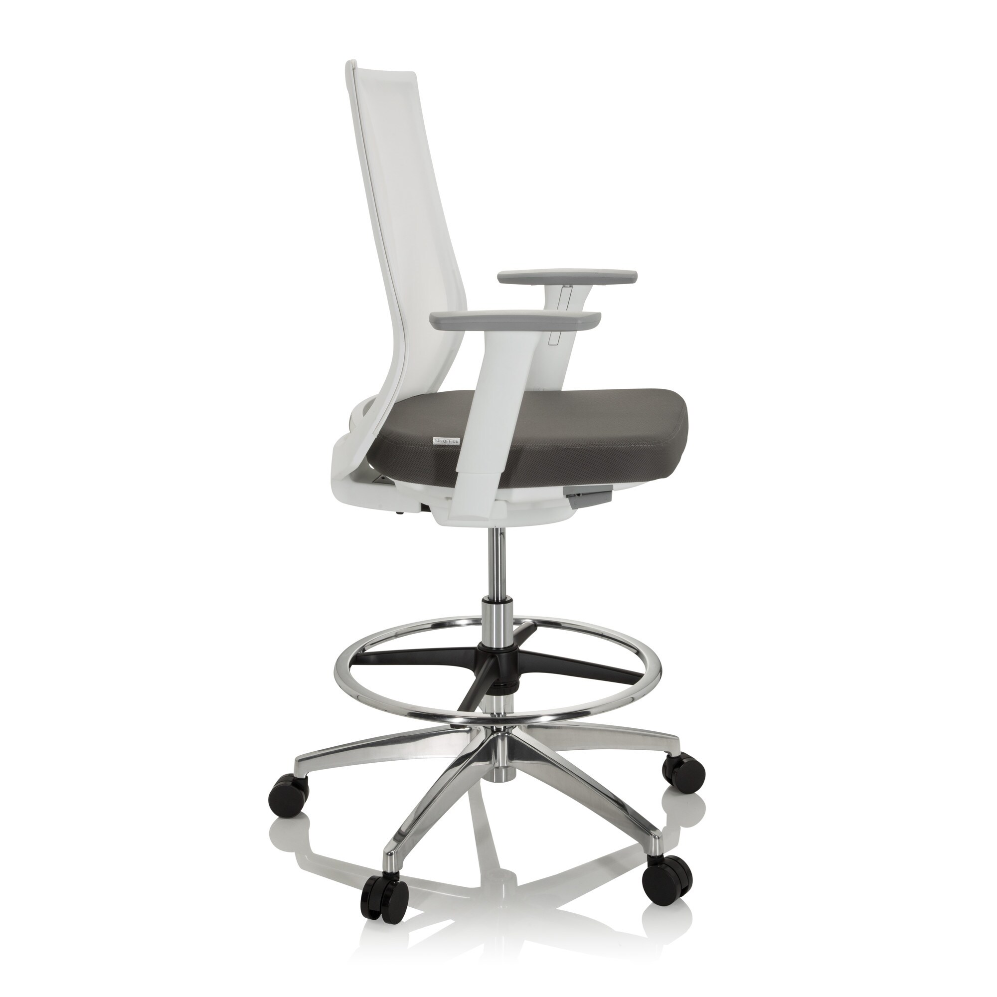 Counterstuhl ASPEN WORK W Stoff/Netzstoff mit Armlehnen (höhenverstellbar) hjh OFFICE