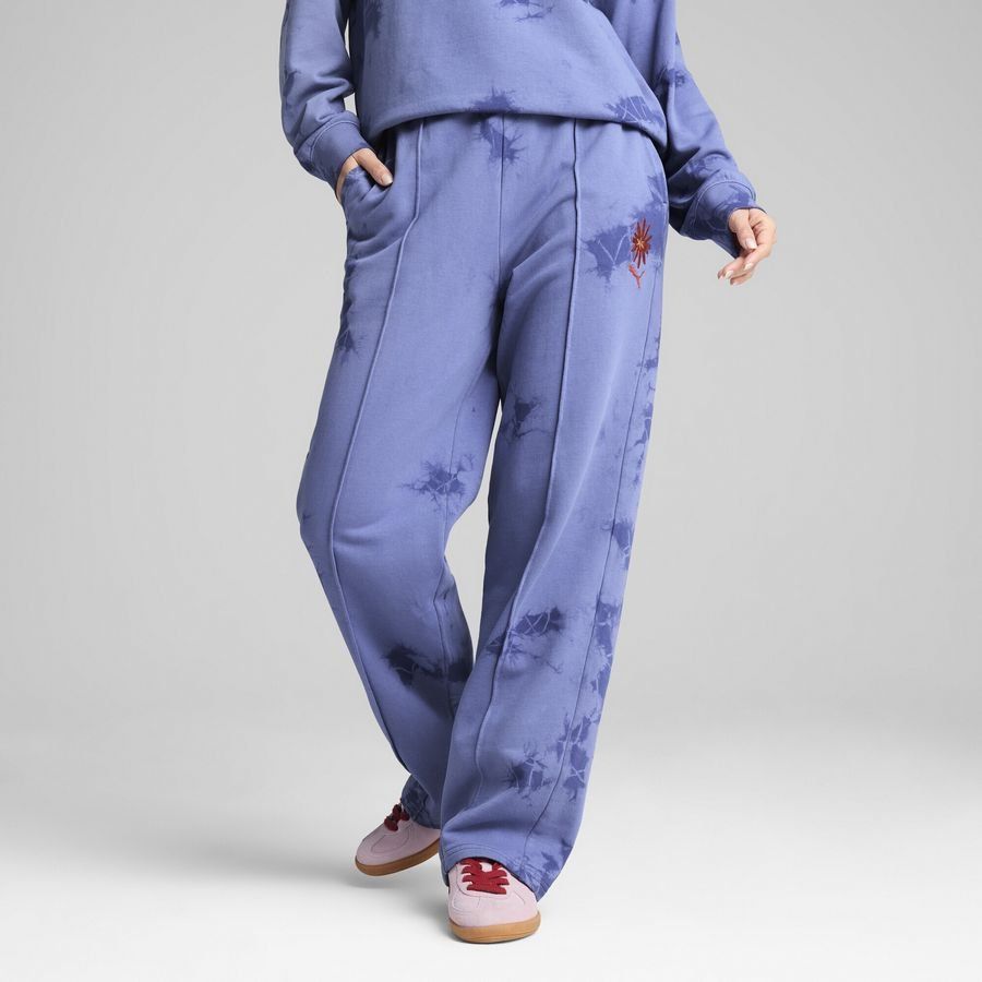 Puma WARDROBE ESS FLORAL PACK Straight Fit Jogginghose mit Waschung