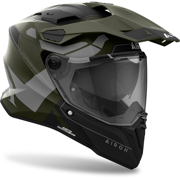 Airoh - Casque Commander 2 Reveal Kaki / Noir / Gris / Mat