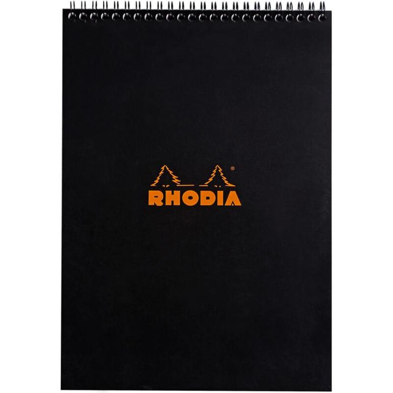 Notepad A4 80 feuilles lignées 80 g. - Noir