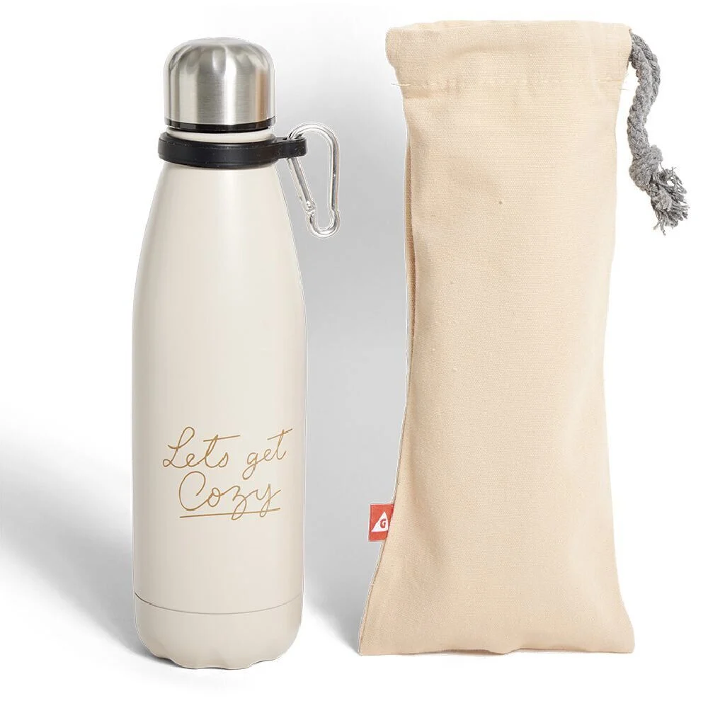 Bouteille isotherme 480ml avec housse rose
