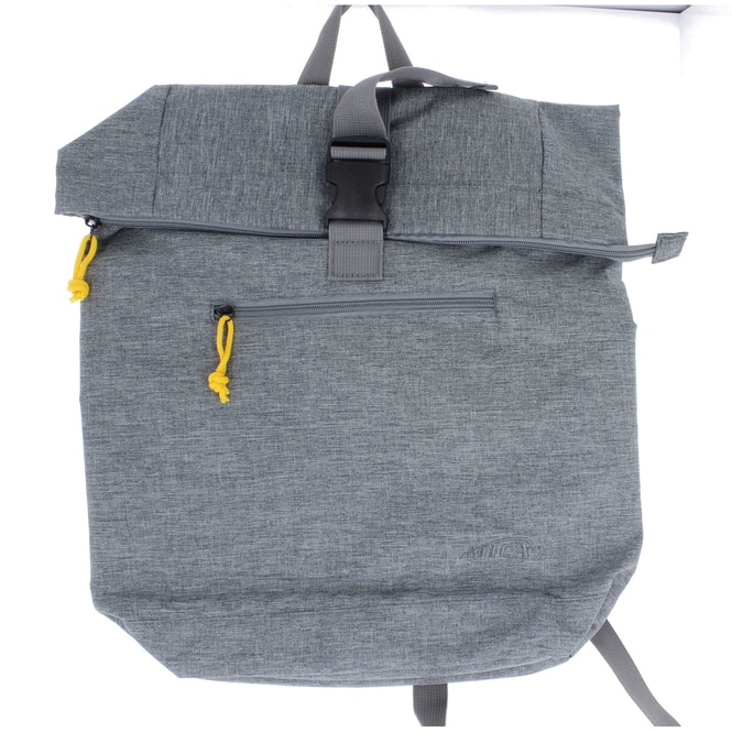Rollrucksack grau - aus Textil - ca. 28 x 43 x 13 cm