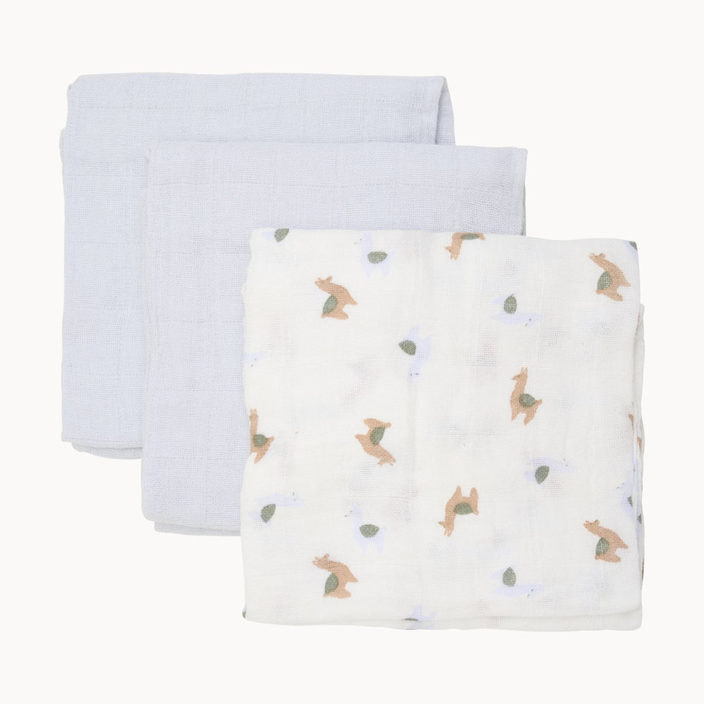 Køb Pippi Metal Mint Økologiske Stofbleer Muslin 3-pak