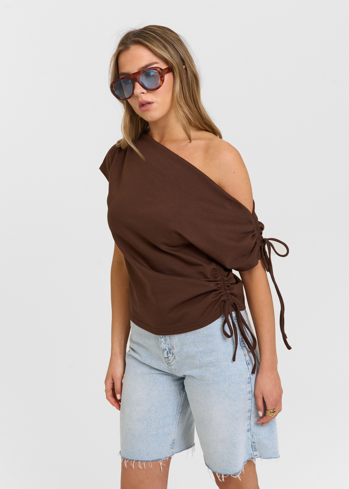 Molly top choco bruin