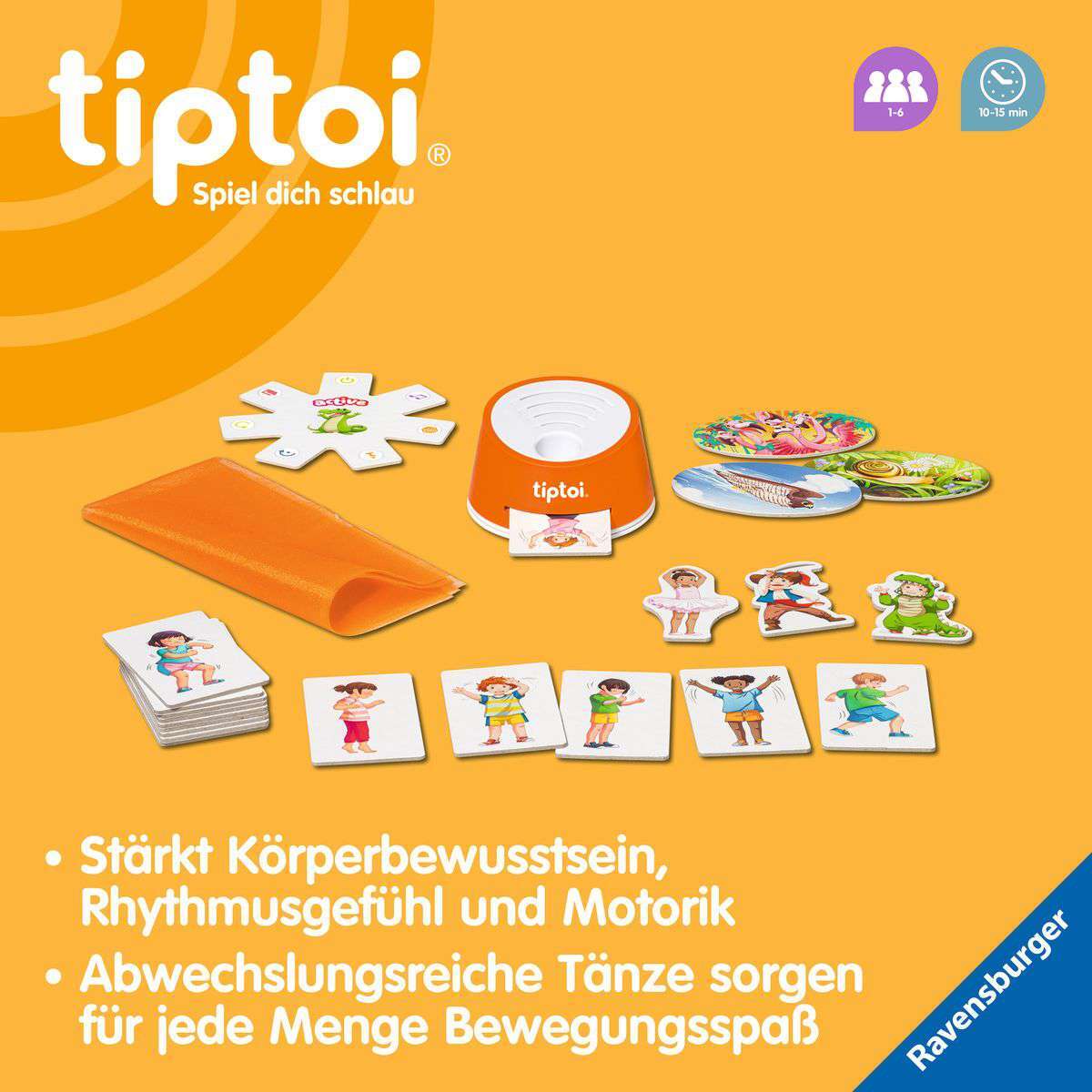 Ravensburger Spiel tiptoi® ACTIVE Set Kunterbuntes Tanz-Theater