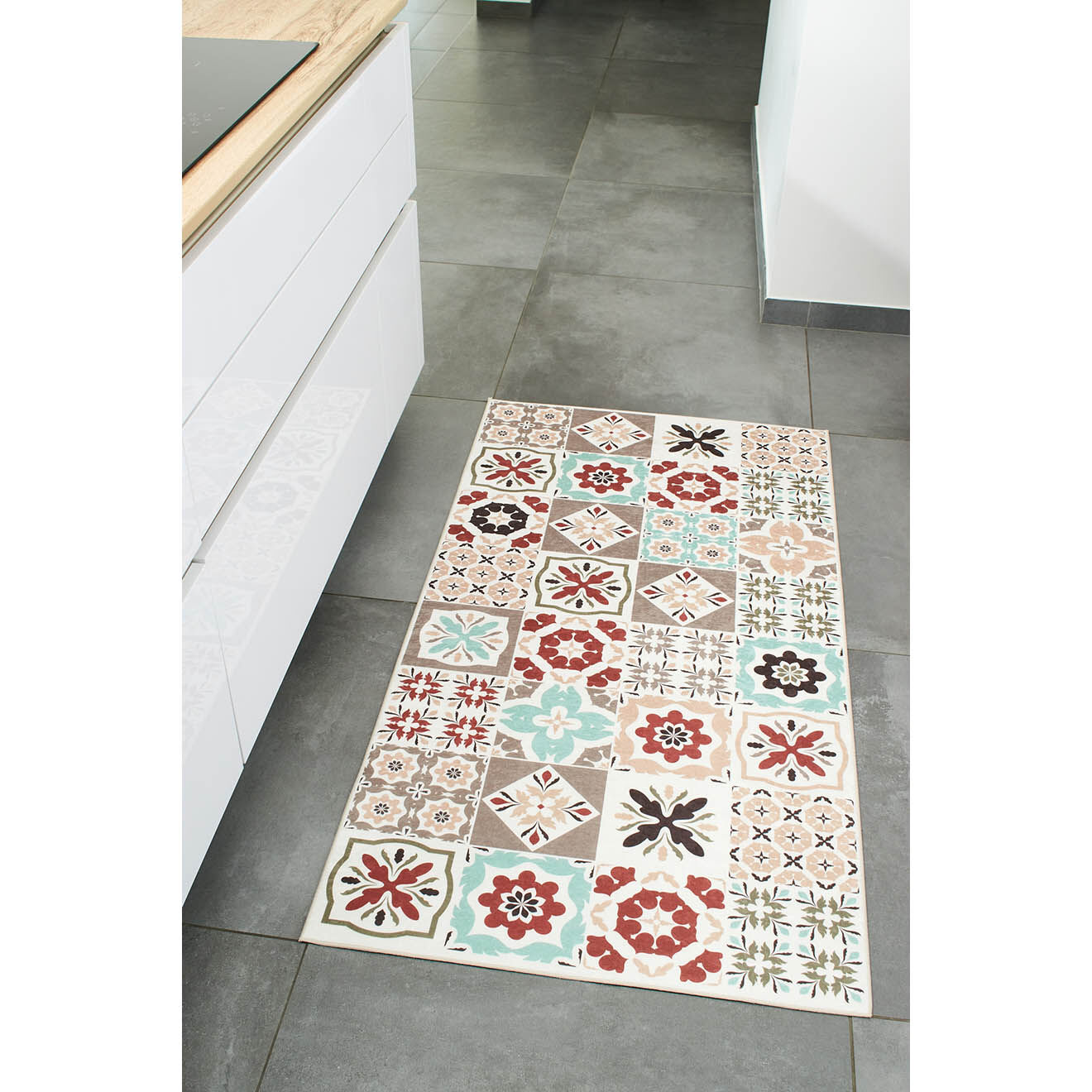 Nazar Rugs Tapis Azulejo 756 multicolore - 80x150 cm