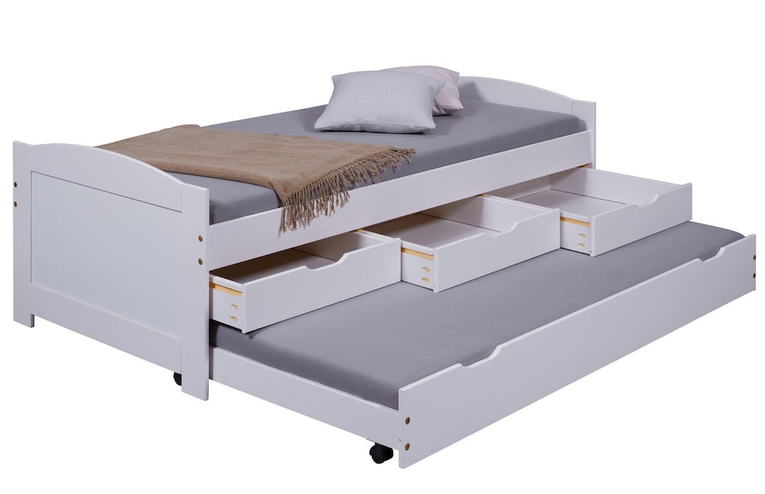 Funktionsbett Julius 90 x 190 cm weiß