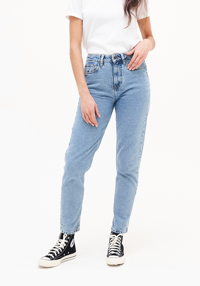 Kuyichi Damen-Jeans Nora Mom Fit Heritage Blue