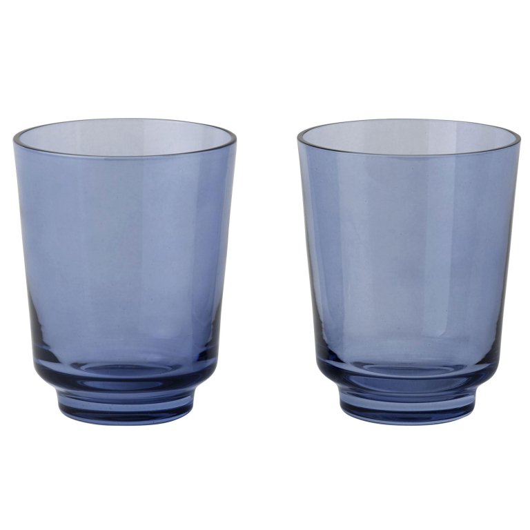 Muuto Raise glas 0.3L set van 2 donkerblauw