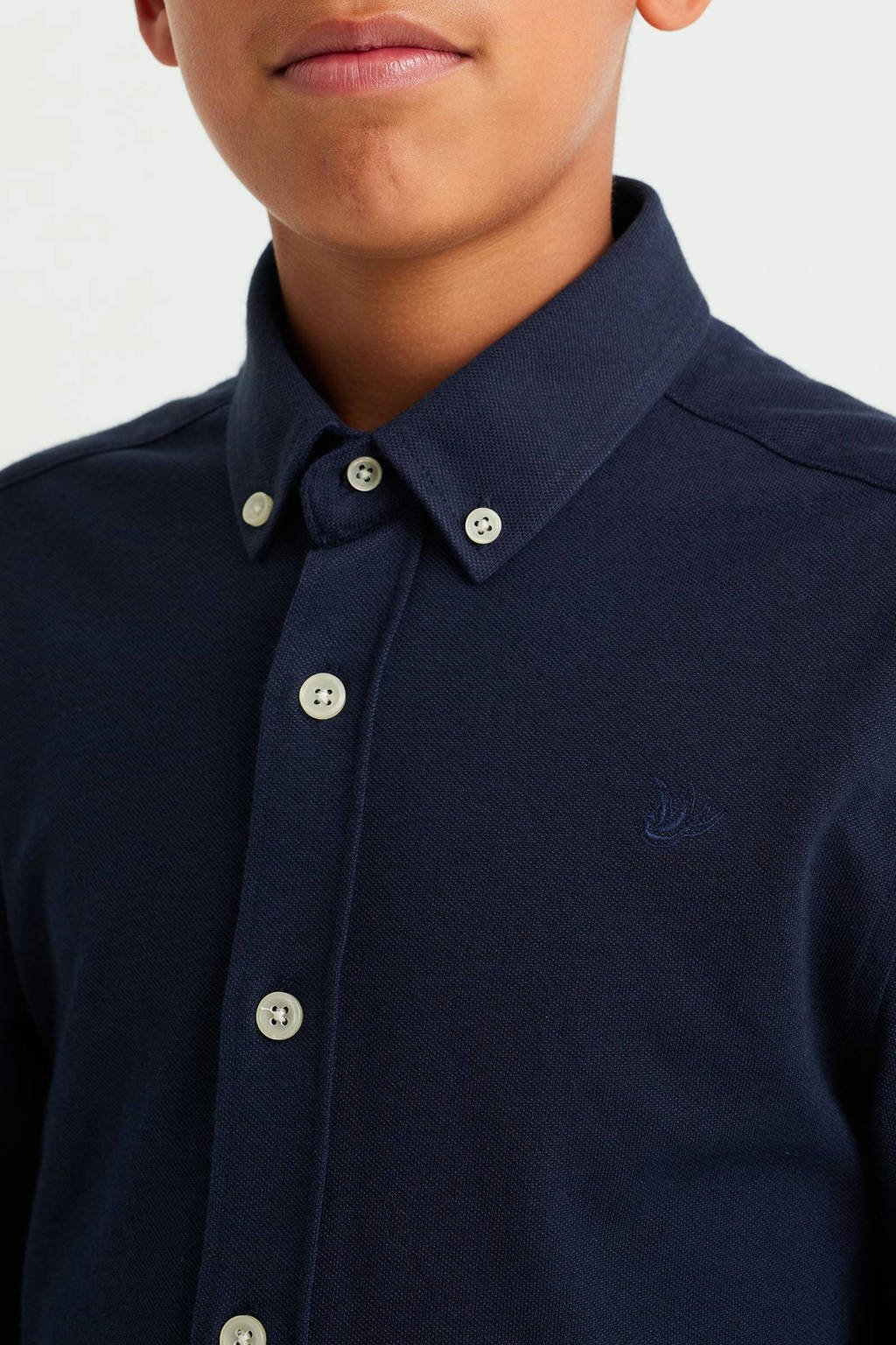 WE Fashion overhemd donkerblauw